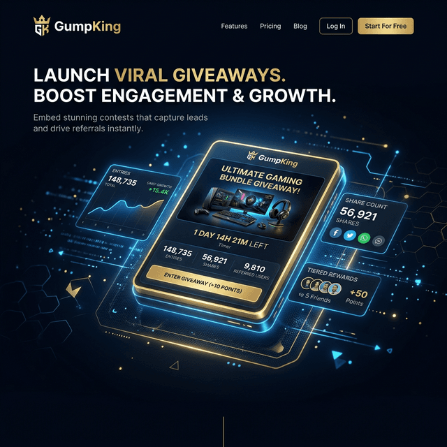 Gumptious — Viral Giveaway Platform